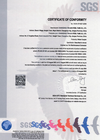 Certificado ISO15835