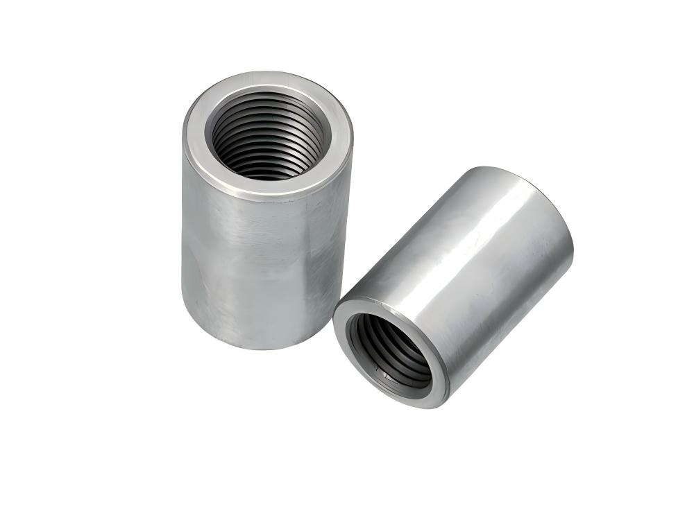 Acoplador de barras de acero de rosca recta rodante